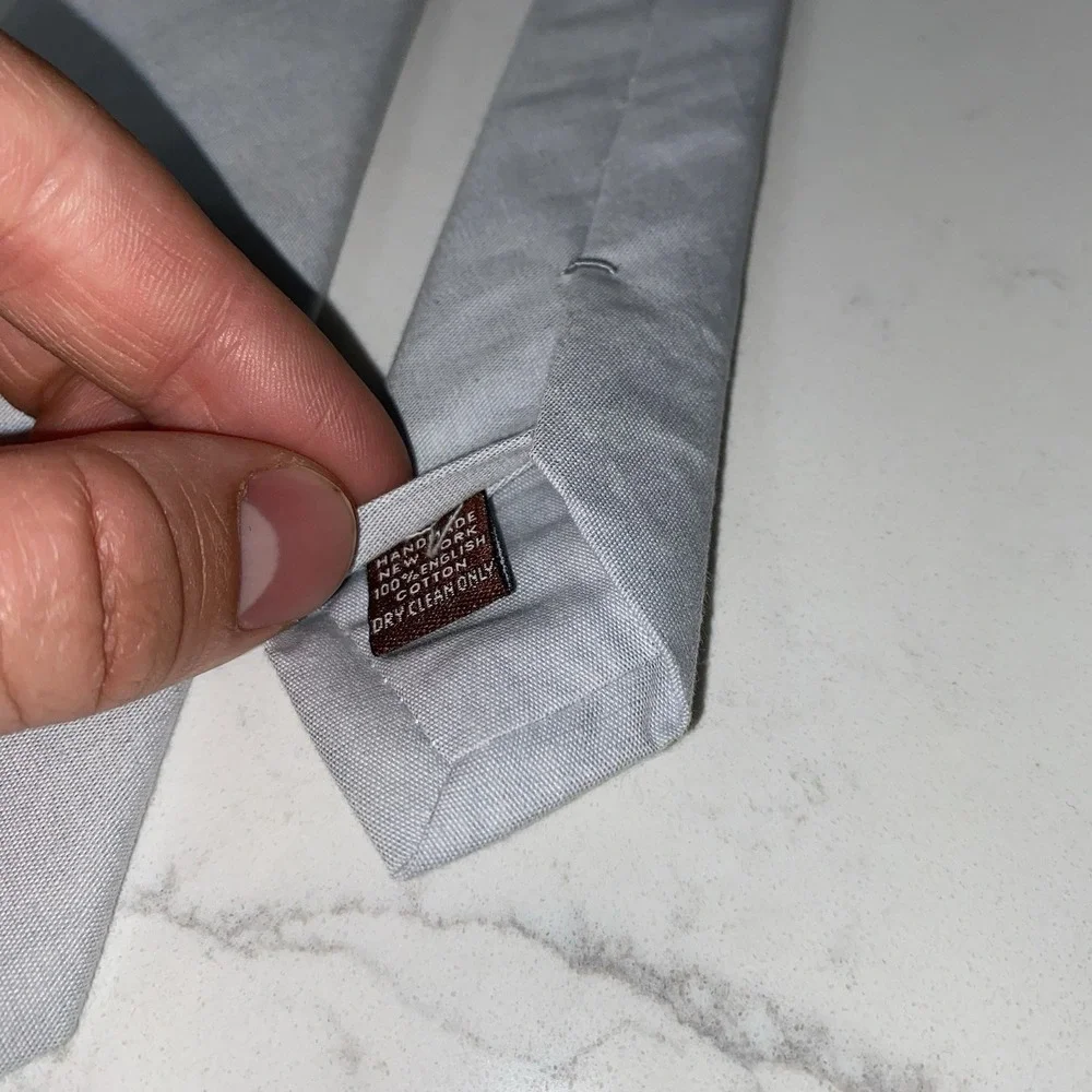 Alexander Olch New York English Cotton & Wool Ties Striped Skinny Business USA